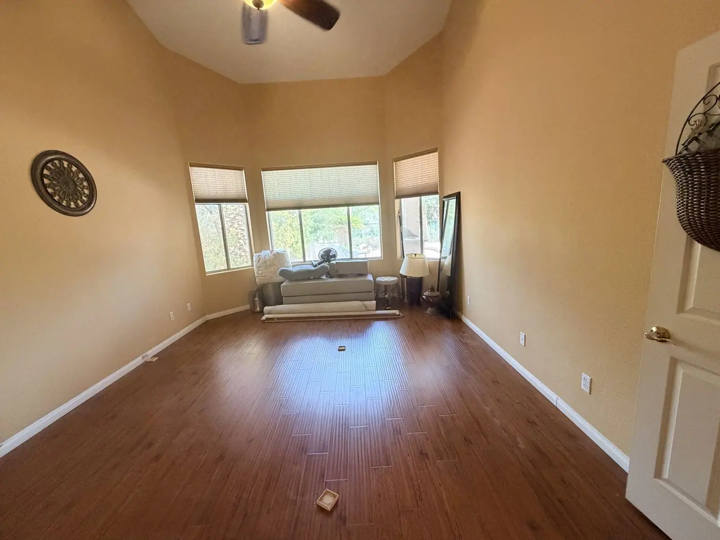 The same bedroom after Henderson Junk Solutions removed the bedroom set